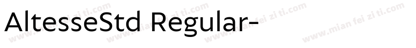 AltesseStd Regular字体转换